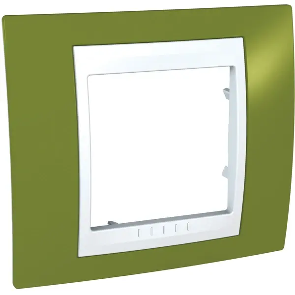 Schneider Electric - MGU6.002.866 - 1gang c. frame Pistachio/Wh - 1