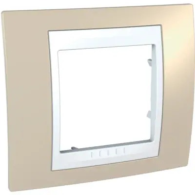 Schneider Electric - MGU6.002.867 - Unica Plus 1g Frame Sand-White - 1