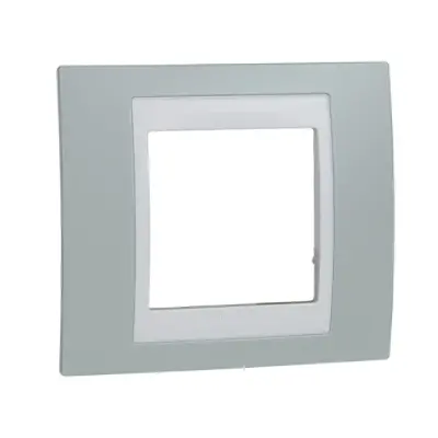 Schneider Electric - MGU6.002.870 - 1gang c. frame Water green/Wh - 1