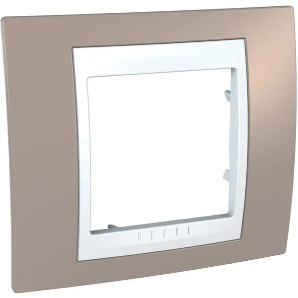 Schneider Electric - MGU6.002.874 - Unica Plus 1g Frame Mink-White - 1