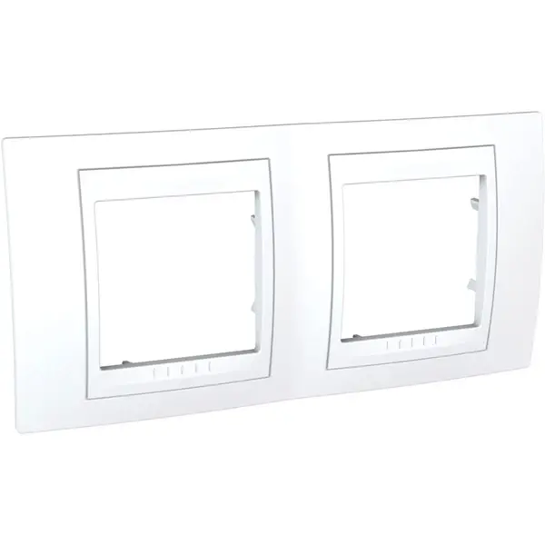 Schneider Electric - MGU6.004.18 - Unica Plus 2g Frame White - 1