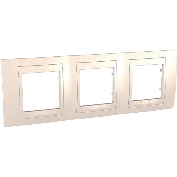 Schneider Electric - MGU6.006.25 - Unica Plus 3g Frame Ivory - 1