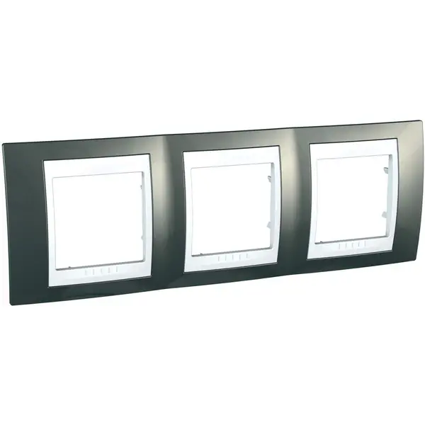 Schneider Electric - MGU6.006.824 - Unica Plus 3g Frame Champagne-White - 1