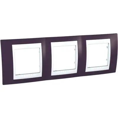 Schneider Electric - MGU6.006.872 - Unica Plus 3g Frame Garnet-White - 1
