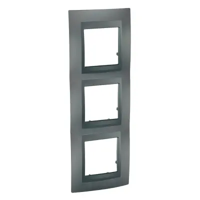 Schneider Electric - MGU6.006V.12 - Unica Top 3g Vert Frame Graphite - 1