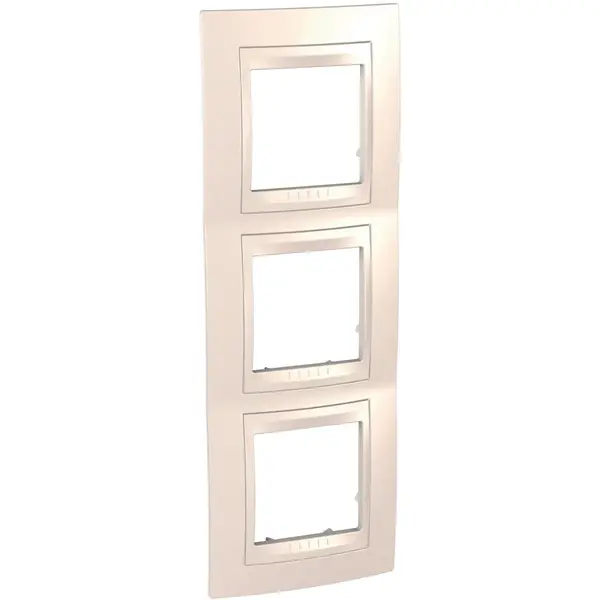 Schneider Electric - MGU6.006V.25 - Unica Plus 3g Vert Frame Ivory - 1