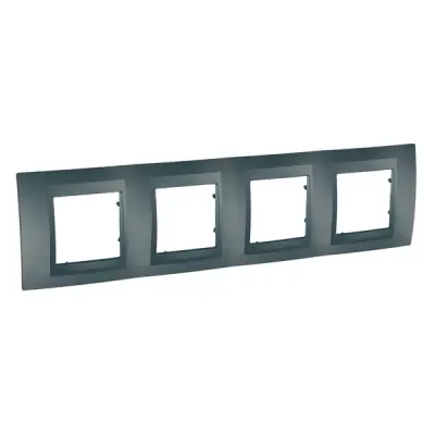 Schneider Electric - MGU6.008.12 - Unica Top 4g Frame Graphite - 1