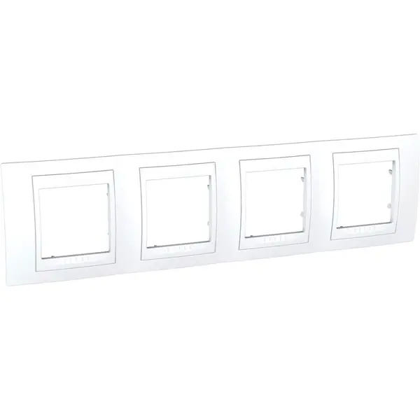 Schneider Electric - MGU6.008.18 - Unica Plus 4g Frame White - 1