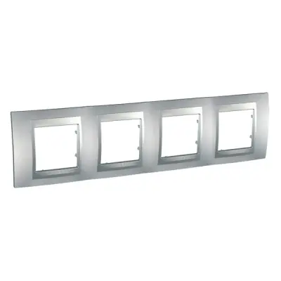 Schneider Electric - MGU6.008.30 - Unica Top 4g Frame Alum - 1