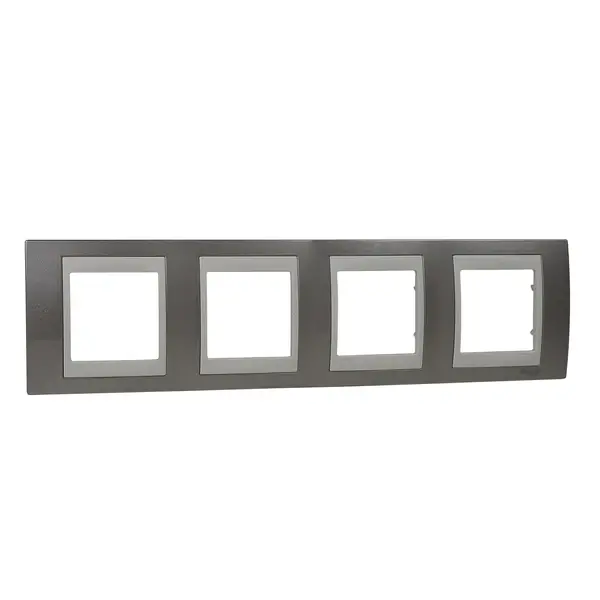 Schneider Electric - MGU6.008.524 - Unica Plus 4g Frame Champagne-Ivory - 1