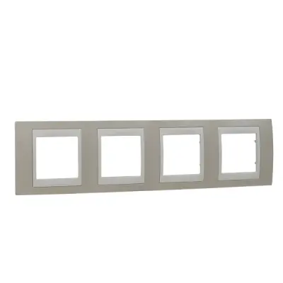 Schneider Electric - MGU6.008.567 - Unica Plus 4g Frame Sand-Ivory - 1