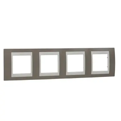 Schneider Electric - MGU6.008.574 - Unica Plus 4g Frame Mink-Ivory - 1