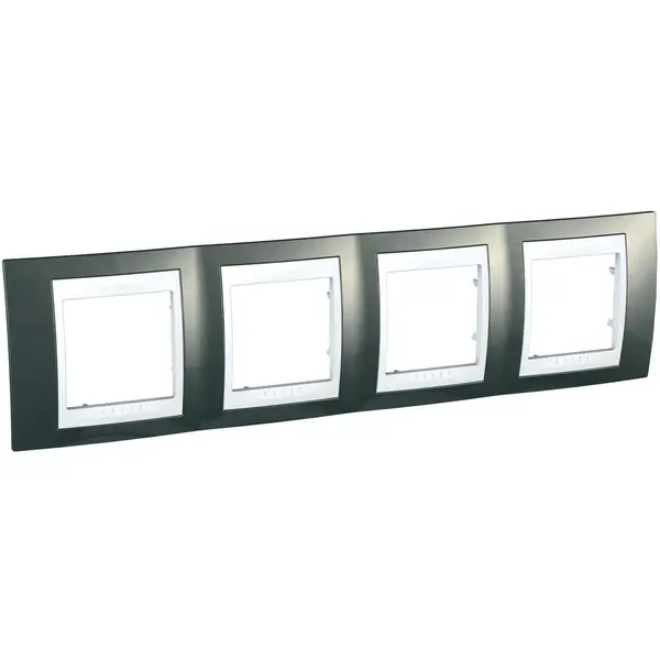 Schneider Electric - MGU6.008.824 - Unica Plus 4g Frame Champagne-White - 1