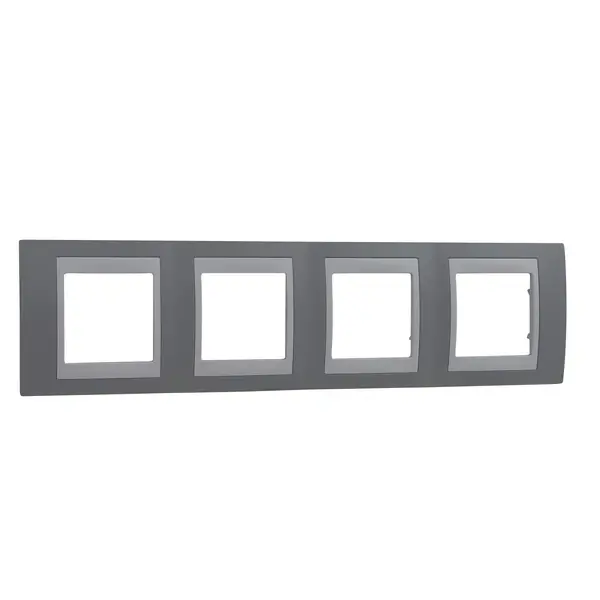 Schneider Electric - MGU6.008.865 - Unica Plus 4g Frame Mist Grey-White - 1