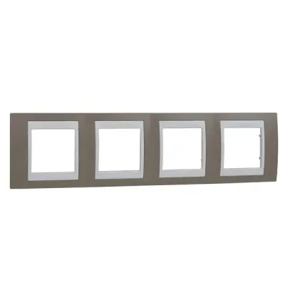 Schneider Electric - MGU6.008.874 - Unica Plus 4g Frame Mink-White - 1