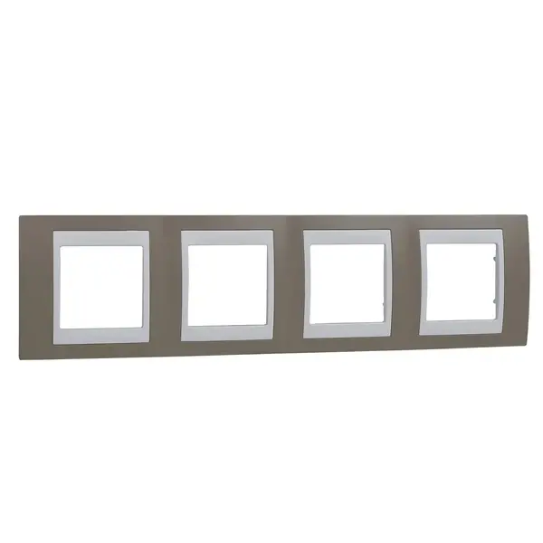 Schneider Electric - MGU6.008.874 - Unica Plus 4g Frame Mink-White - 1