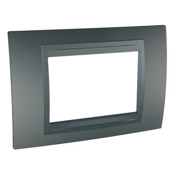 Schneider Electric - MGU6.103.12 - Unica Top Frame 3m Graphite - 1