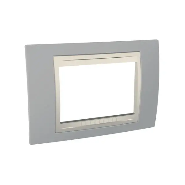 Schneider Electric - MGU6.103.565 - Unica Plus Frame 3m Mist Grey-Ivory - 1