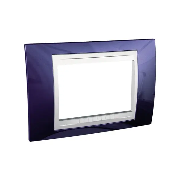 Schneider Electric - MGU6.103.842 - Unica Plus Frame 3m Indigo Blue-White - 1