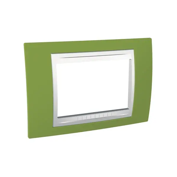 Schneider Electric - MGU6.103.866 - Üç modül çerçeve - Fıstık yeşili/beyaz - 1