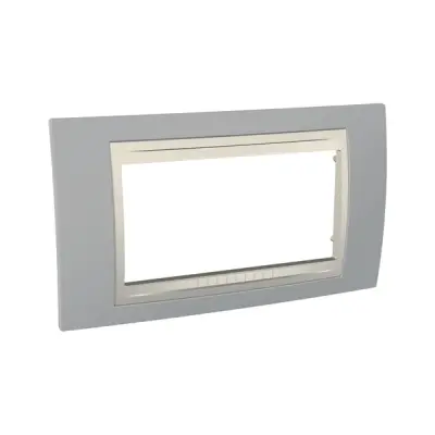 Schneider Electric - MGU6.104.565 - Unica Plus Frame 4m Mist Grey-Ivory - 1