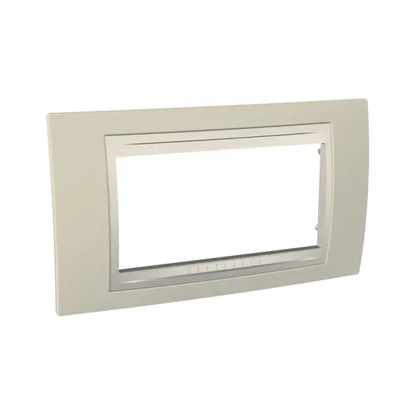 Schneider Electric - MGU6.104.567 - Unica Plus Frame 4m Sand-Ivory - 1