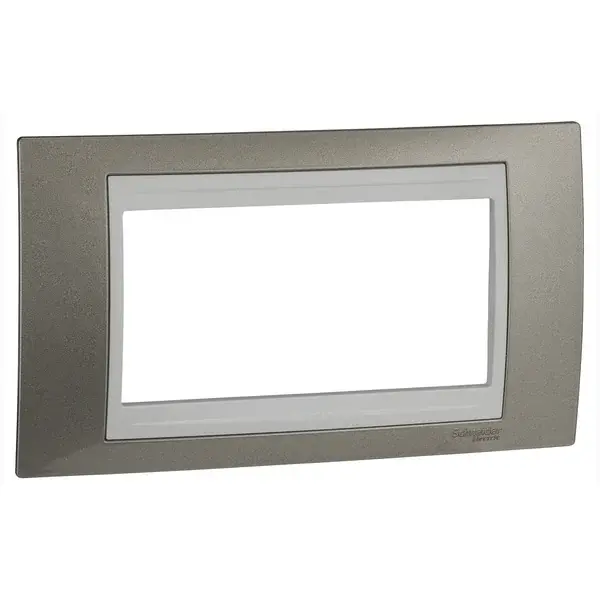 Schneider Electric - MGU6.104.824 - Unica Plus Frame 4m Champagne-White - 1