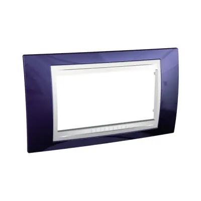 Schneider Electric - MGU6.104.842 - Unica Plus Frame 4m Indigo Blue-White - 1