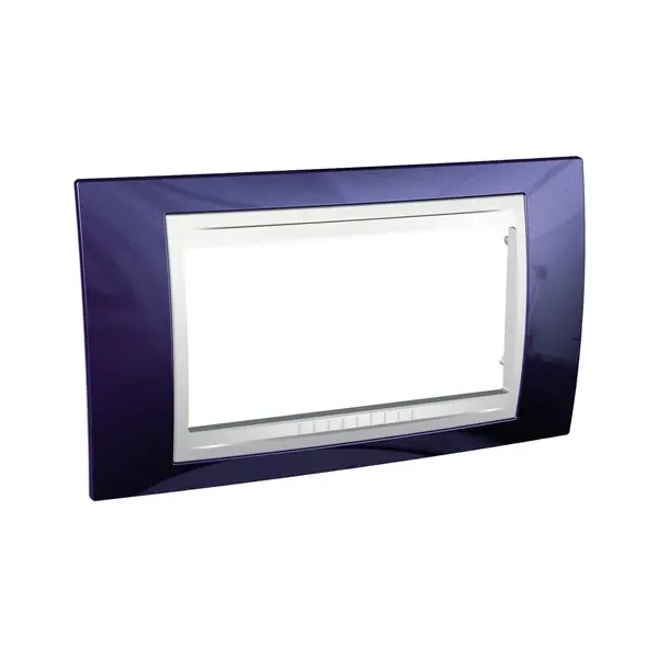 Schneider Electric - MGU6.104.842 - Unica Plus Frame 4m Indigo Blue-White - 1