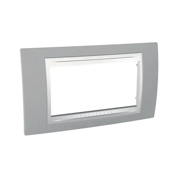Schneider Electric - MGU6.104.865 - Unica Plus Frame 4m Mist Grey-White - 1