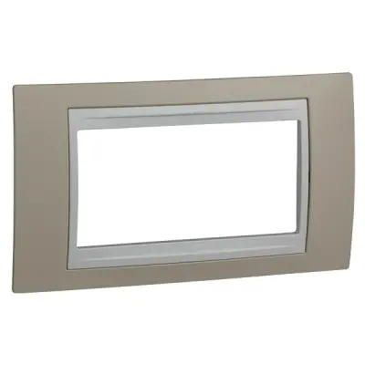 Schneider Electric - MGU6.104.867 - Unica Plus Frame 4m Sand-White - 1