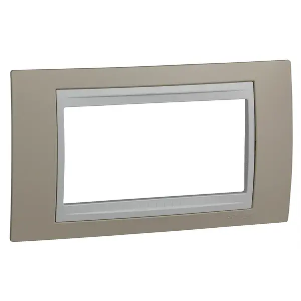 Schneider Electric - MGU6.104.867 - Unica Plus Frame 4m Sand-White - 1