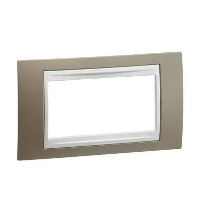 Schneider Electric - MGU6.104.874 - Unica Plus Frame 4m Mink-White - 1