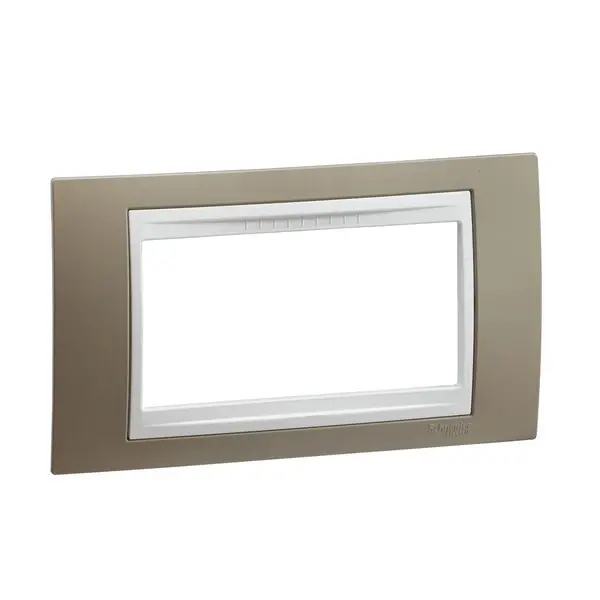 Schneider Electric - MGU6.104.874 - Unica Plus Frame 4m Mink-White - 1
