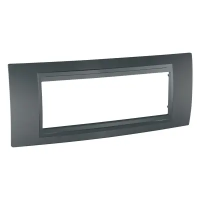 Schneider Electric - MGU6.106.12 - Unica Top Frame 6m Graphite - 1