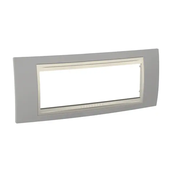 Schneider Electric - MGU6.106.565 - Unica Plus Frame 6m Mist Grey-Ivory - 1