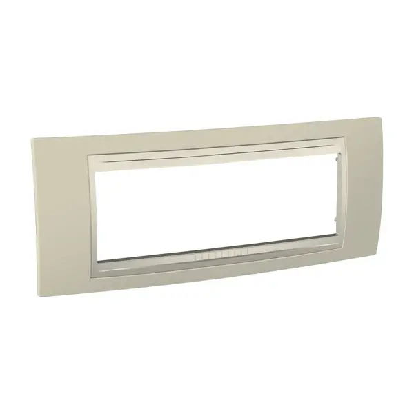Schneider Electric - MGU6.106.567 - Unica Plus Frame 6m Sand-Ivory - 1