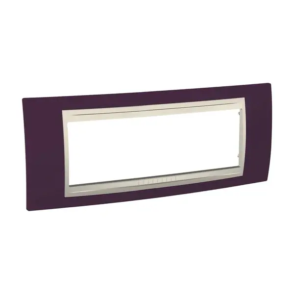 Schneider Electric - MGU6.106.572 - Unica Plus Frame 6m Garnet-Ivory - 1