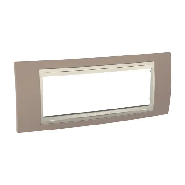 Schneider Electric - MGU6.106.574 - Unica Plus Frame 6m Mink-Ivory - 1