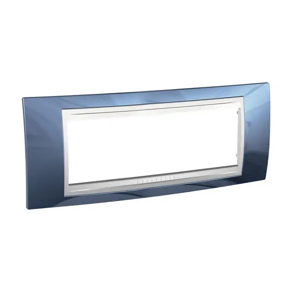 Schneider Electric - MGU6.106.854 - Unica Plus Frame 6m Glacial Blue-White - 1