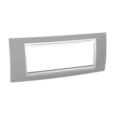 Schneider Electric - MGU6.106.865 - Unica Plus Frame 6m Mist Grey-White - 1