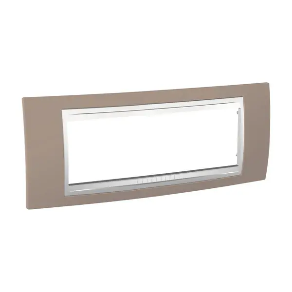 Schneider Electric - MGU6.106.874 - Unica Plus Frame 6m Mink-White - 1