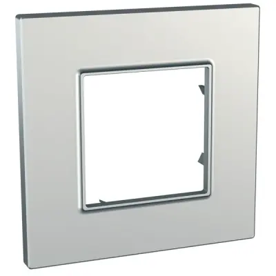 Schneider Electric - MGU6.702.55 - Unica Quadro 1g Frame Silver Metallic - 1