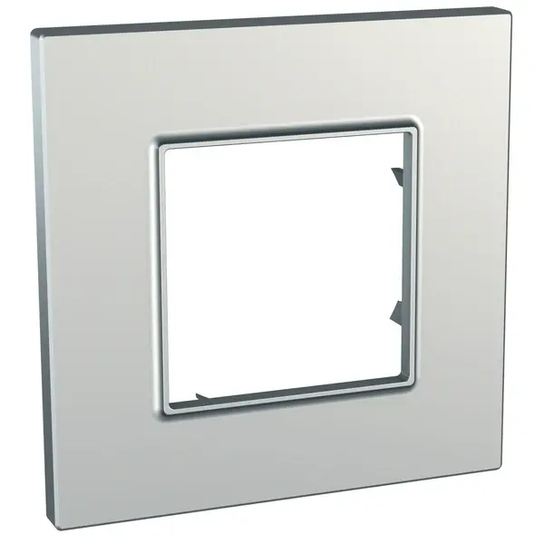 Schneider Electric - MGU6.702.55 - Unica Quadro 1g Frame Silver Metallic - 1