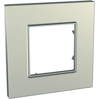 Schneider Electric - MGU6.702.57 - Unica Quadro 1g Frame Titanium Metallic - 1