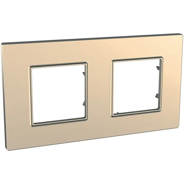 Schneider Electric - MGU6.704.56 - Unica Quadro 2g Frame Copper Metallic - 1