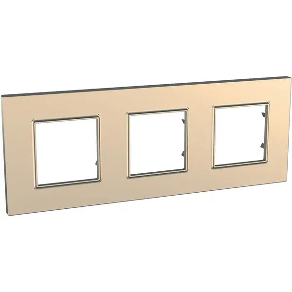 Schneider Electric - MGU6.706.56 - Unica Quadro 3g Frame Copper Metallic - 1