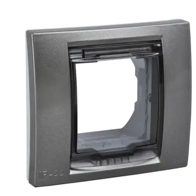 Schneider Electric - MGU61.002.824 - Unica Plus 1g Fixing Frame IP44 Champagn - 1