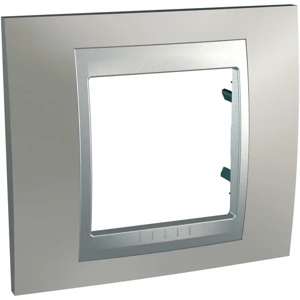 Schneider Electric - MGU66.002.039 - Unica Top 1g Frame Matt Nickel-Alum - 1