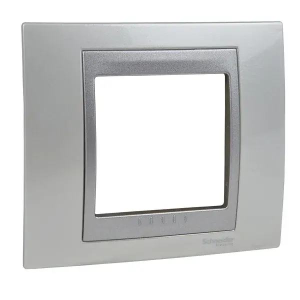 Schneider Electric - MGU66.002.092 - Unica Top 1g Frame Top White-Alum - 1